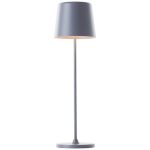 Brilliant Table Lamp Kaami Metal Plastic Grey 2W 310lm - 830 Warm White | 100mm - IP44 - Outdoor - Dimmable 