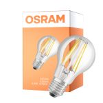 Osram Classic LED E27 Pear Filament 2.5W 525lm - 830 Extra Warm White