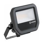 Ledvance LED Floodlight Aluminium Black 8W 1100lm 100D - 830 Warm White | IP66 - Symmetrical