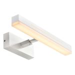 Nordlux Otis 40 Wall Light Aluminium White 14W 1300lm 930 Warm White | IP44 - Best Colour Rendering - 3Step Dimmable