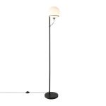 Nordlux Wilson Floor Lamp Glass and Metal Black | Suitable for G9