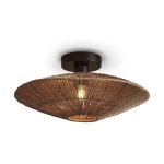 Good&Mojo Ceiling Light Iguazu Jute Brown | Suitable for 1x E27 