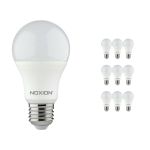Multipack 10x Noxion Lucent Classic LED E27 Pear Frosted 8.5W 806lm - 827 Extra Warm White | Dimmable - Replaces 60W