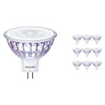 Multipack 10x Philips Master Value LED Spot GU5.3 MR16 7.5W 660lm 60D - 940 Cool White | Best Colour Rendering - Dimmable - Replaces 50W