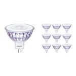 Multipack 10x Philips Master LED Spot GU5.3 MR16 5.8W 345lm 36D - 922-927 Dim To Warm | Best Colour Rendering - Dimmable - Replaces 35W