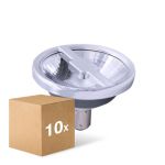 Multipack 10x Noxion Lucent LED Spot AR70 BA15d 6W 350lm 36D - 927 Extra Warm White | Best Colour Rendering - Dimmable - Replaces 50W
