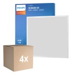 Multipack 4x Philips LED Panel Ledinaire RC065B 28W 3400lm - 840 Cool White | 60x60cm - UGR <19