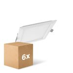 Multipack 6x Ledvance LED Downlight Slim Square SQ210 18W 1530lm 120D - 840 Cool White 