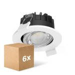Multipack 6x Philips LED Spot Ledinaire RS071B 6W 500lm 21x40D - 827-830-840 CCT | 89mm - Cutout 68mm - IP20 - Dimmable