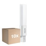 Multipack 10x Philips CorePro PL-S LED 3.5W - 840 Cool White | 2-Pin - Replaces 7W