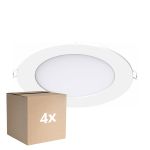 Multipack 4x Noxion LED Downlight Slim V2.0 12W 1200lm 120D - 830 Warm White | 170mm - Cutout 150mm - IP44 