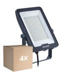 Multipack 4x Philips LED Floodlight Ledinaire BVP169 100W 12000lm 110D - 830-840-865 CCT | IP65 - Symmetrical