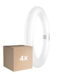 Multipack 4x Osram LED Tube T9 Circular (EM/Mains) 11W 1320lm - 840 Cool White | Replaces 22W