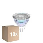 Multipack 10x Noxion LED Spot Reflector GU4 MR11 4.5W 345lm 36D - 927 Extra Warm White| Best Colour Rendering - Dimmable - Replaces 35W