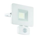 Eglo Wall Light Faedo 3 Aluminium White 21W 2300lm - 850 Cool White | IP44 - Motion Sensor