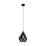 Eglo Pendant Carlton 5 Steel Black | IP20 - Suitable for 1x E27 