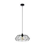 Eglo Pendant Carlton 2 Steel Black | IP20 - Suitable for 1x E27 