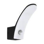Eglo Wall Light Fiumicino Outdoor Aluminium Black 11.5W 1200lm - 830 Warm White