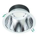 Philips LED Downlight Coreline DN142B Aluminium White 19.2W 2300lm 60D - 840 Cool White | Cutout 200mm - IP20 - UGR<19 - Dimmable