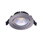 Noxion LED Adjustable Slim Spot Silver Round 6W 550lm 60D - 927 Extra Warm White | 85mm - IP54 - Dimmable - Best Colour Rendering