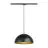 SLV Tracklight Pendant Forchini M 40 1-Phase Steel Black | Suitable for 1x E27 