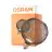 Osram Decor Flat Lamp In Metal Housing LED E27 Globe Frosted Black 3.5W 300lm - 827 Extra Warm White | Replaces 25W