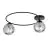 Emibig Ceiling Light Sopra Steel Black | Suitable for 2x E14 - Max 10W