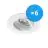 Multipack 6x Noxion Recessed Spot Logic MR16 Tiltable White | Cutout 80mm - GU10 Socket