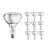 Multipack 10x Philips BR125 IR 250W E27 230-250V Clear