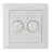 EcoDim Dimmer Button DUO GIRA/JUNG/Merten incl. Rotary Cover Plate