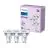 Multipack 3x Philips LED Spot GU10 PAR16 4W 275lm 36D - 840 Cool White