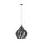 Eglo Pendant Carlton 1 Steel Black Silver | IP20 - Suitable for 1x E27 
