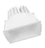 Ledvance LED Spot Square Darklight Tiltable White 8W 650lm 36D - 830 Warm White | Cutout 83mm