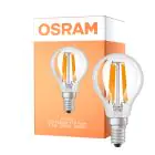 Osram LED Classic LED E14 Pear Filament Clear 1.2W 255lm - 840 Cool White | Replaces 25W