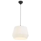 Nordlux Dicte 40 Pendant Textile White | Suitable for 1x E27