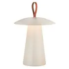 Nordlux Table Lamp Ara Battery Aluminium Sanded 2W 240lm - 830 Warm White | Dimmable Touch