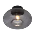 It's about RoMi Ceiling Light Brussels Glass Black | Suitable for 1x E27 