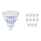 Multipack 12x Philips Corepro LED Spot GU4 MR11 2.3W 184lm 36D - 827 Extra Warm White | Replaces 20W