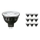 Multipack 10x Philips Master LED Spot GU5.3 MR16 6.7W 440lm 60D - 930 Warm White | Best Colour Rendering - Dimmable - Replaces 35W