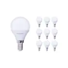 Multipack 10x Noxion Lucent Lustre LED E14 Ball Frosted 2.5W 250lm - 827 Extra Warm White | Replaces 25W