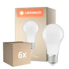Multipack 6x Ledvance Classic LED E27 Pear Frosted 8.8W 806lm - 827 Extra Warm White | Dimmable - Replaces 60W