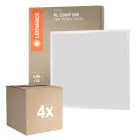 Multipack 4x Ledvance LED Panel Compact Aluminium White 33W 3630lm - 840 Cool White | 60x60cm
