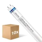 Multipack 10x Philips LED Tube T8 MASTER (HF) High Output 8W 1050lm - 840 Cool White | 60cm - Replaces 18W