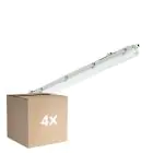 Multipack 4x Philips LED Waterproof Batten Ledinaire WT065C 23/42W 2900/4800lm - 840 Cool White | 120cm