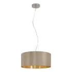 Eglo Pendant Maserlo Steel Satin Nickel | Suitable for 3x E27