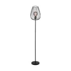 Eglo Floor Lamp Newtown Steel Black | IP20 - Suitable for 1x E27 