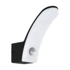 Eglo Wall Light Fiumicino Outdoor Aluminium Black 11.5W 1200lm - 830 Warm White