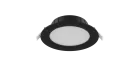 Noxion LED Downlight Hera Flat Recessed Black 9W 900lm 80D - 827-830-840 CCT | 132mm - Cutout 120mm