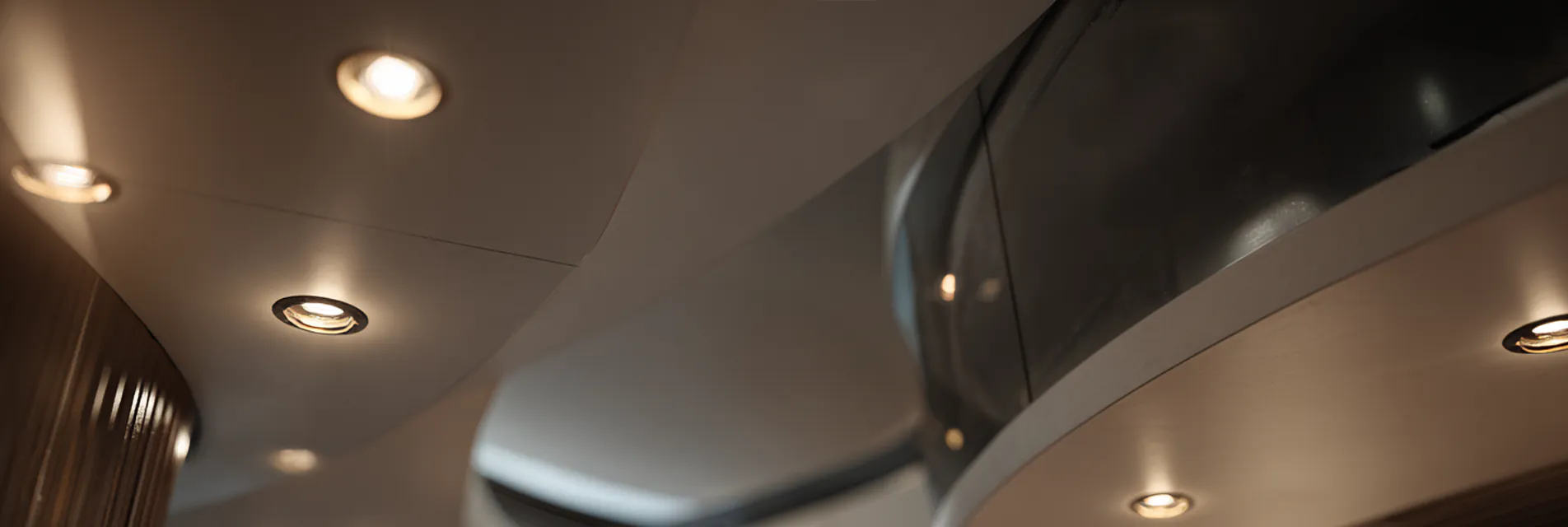 Ares spotlights in a ceiling