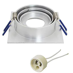 LED recessed spotlight without socket